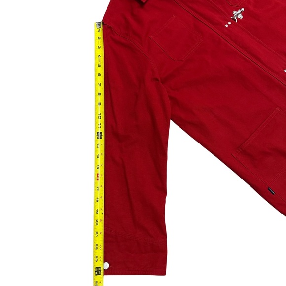 Vintage Lauren USRL Marine Supply Division Coat Large Red RARE Barn Coat EUC - Picture 8 of 11